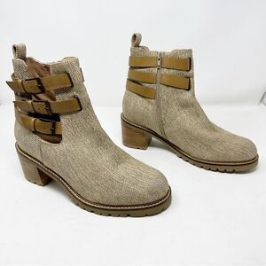 Seychelles Fabric Cut Out Anthropologie Boots Buckle 11